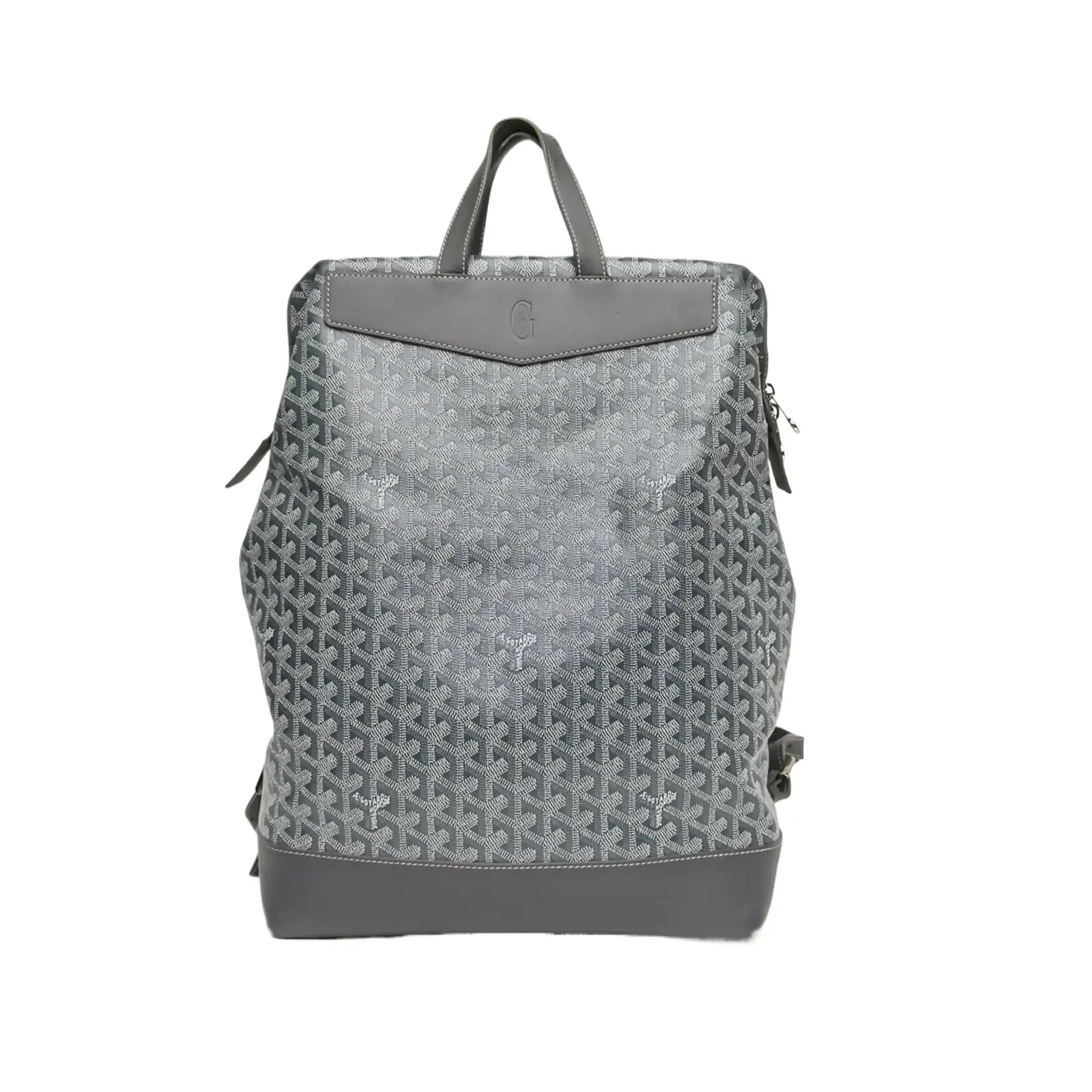 Pre-owned Goyard leather Tote Bags 【Tiana】GOYARD Grey PVC Cisalpin Backpack Grey P236068374