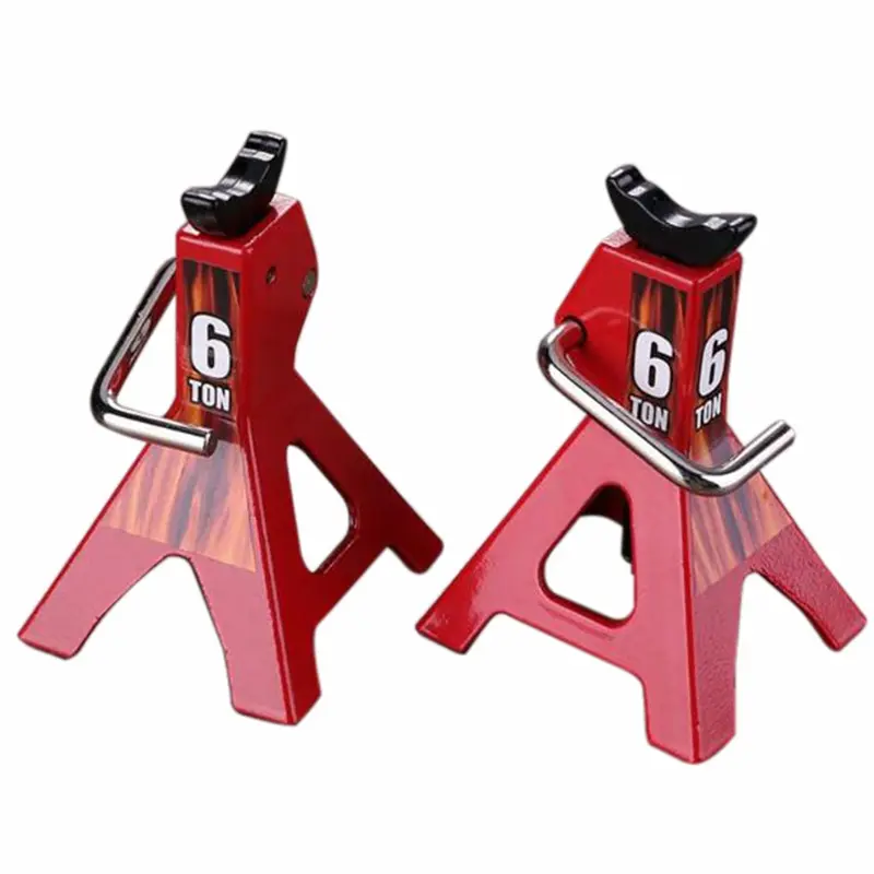6 Ton Simulated Jack Metal Mini Jack Stands Decoration Repairing Tool for 1/10 RC Crawler Car Traxxas TRX4 Axial SCX10 Tamiya CC01 D90 D110 TF2