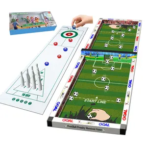 Football Match Ice Hockey Push Board Bowling 4-In-1 Game Set, Tabletop Games Multi Game Table – Fun Family Game for Kids and Adults All Ages