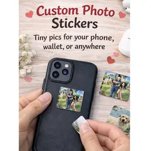 Custom Photo Stickers Tiny Pics for Your Phone Wallet or Anywhere Personalized Decorative Stickers