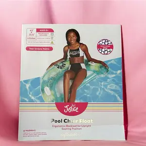 Kelsyus Inflatable Pool Chair Float with Cup Holder -