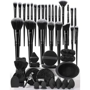 Professional Makeup Tool Set, 51pcs/set Makeup Brush & Sponge & Headband & Wristband & Brush Cleaning Bowl & Puff & Eyelash Curler, Brush Set Cosmetic, Makeup Tool for Women