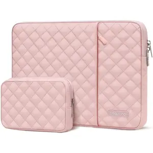 MOSISO 13-13.3 inch Laptop Sleeve with Accessory Pouch, Quilted Protective Laptop Case for MacBook Air 13/13.6 M1 M2 M3, MacBook Pro 13/14, HP Dell Lenovo ASUS 13 inch Laptop Bag