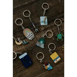 Wings Hawaii Enameled Keychains