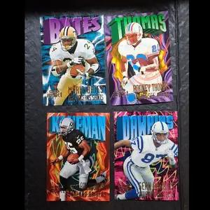 SkyBox 1997 Football Cards - Collectible Trading Cards Featuring Mario Bates, Rodney Thomas, Napoleon Kaufman, and Dwayne Dawkins