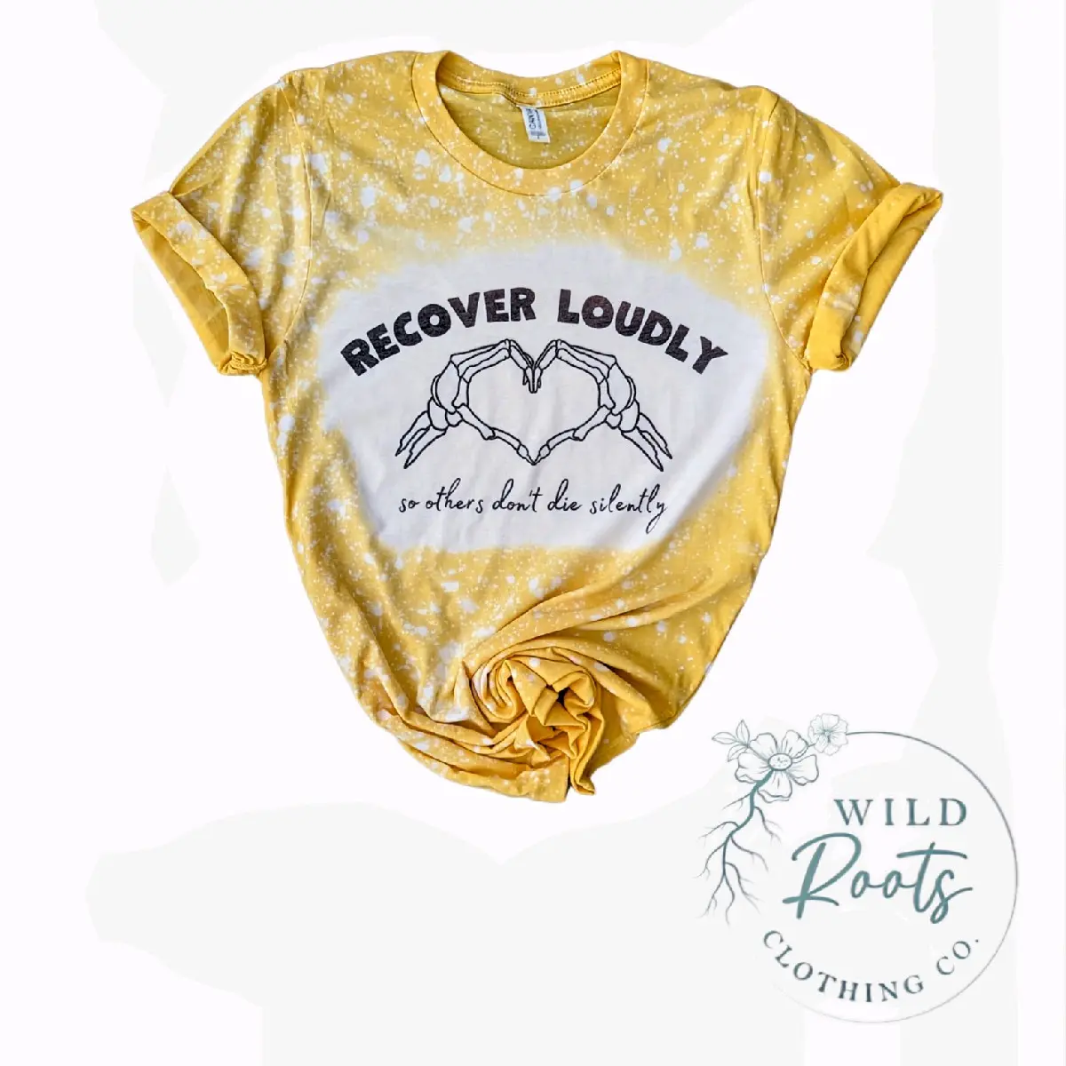 Recover Loudly So Others Don't Die Silently T-Shirt