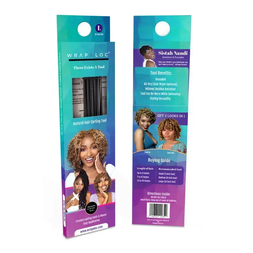 Wrapaloc Tools - Create beautiful fuller-looking curls, spirals, and waves on your natural or loc'd hair