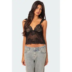 Jasmine Sheer Lace Top