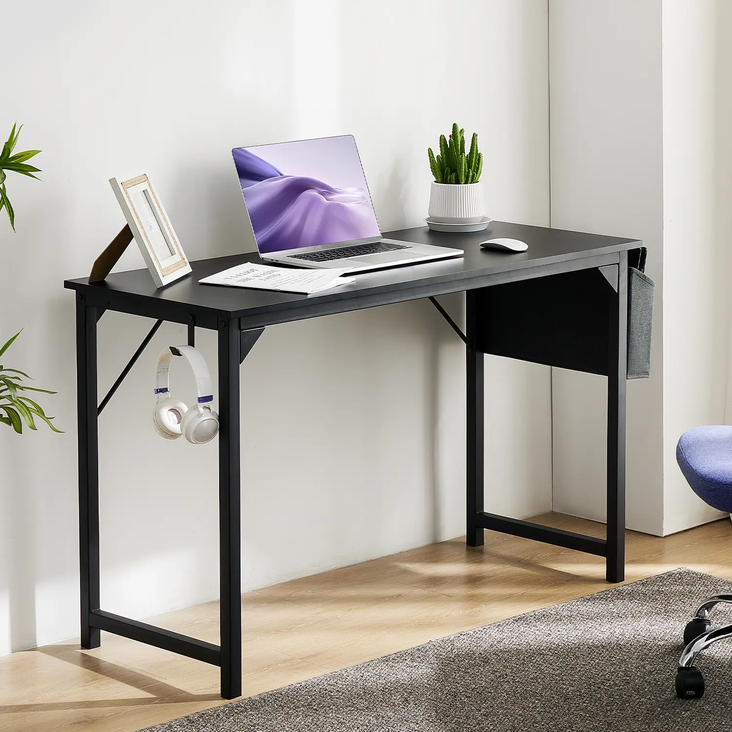 Furnest Indoor Furniture Table & Desks Computer Desk-Home Office Desk Writing Desks Work Table Study Table Modern Simple Style Student Desk with Stora