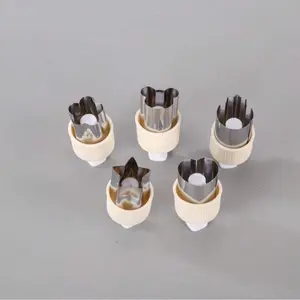 5 Pieces Stainless Steel Food Press Set - Butterfly & Fruit Shapes For Creative Snacks & Lunchboxes