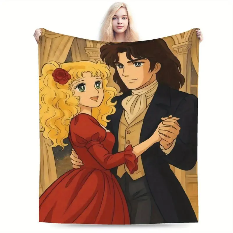 Candy Candy Fleece Throw Blanket - Ultra Soft Plush Blanket for Couch, Anime Gift for Teens, Cozy Bedding Decor A1210-292