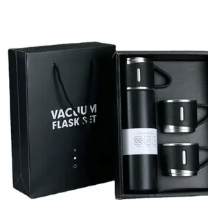 Vacuum Flask Set - Stainless Steel Insulated Travel Mug & Tumbler - Perfect for Coffee & Tea - Portable & Durable - Ideal Gift
