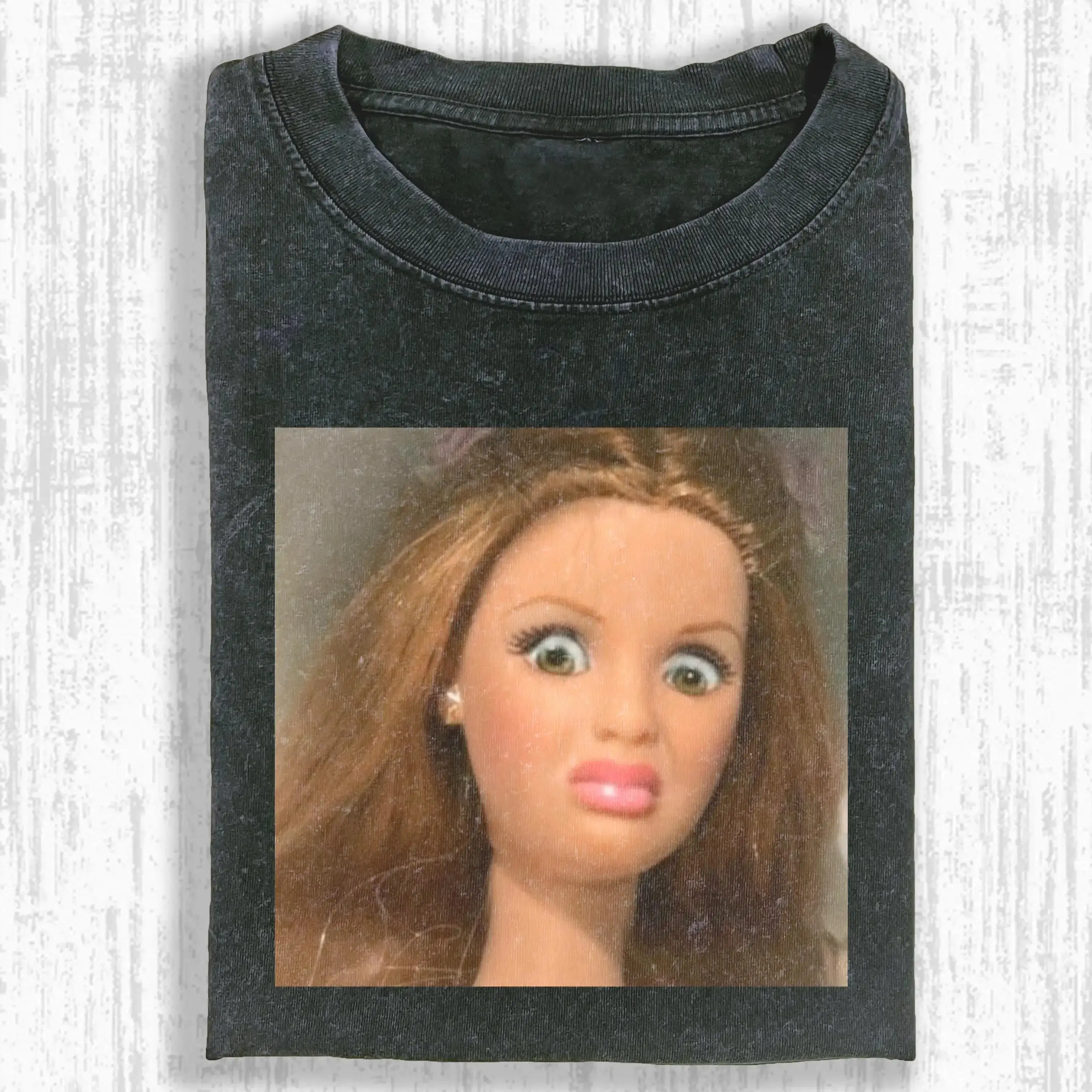 Funny Printed Design Unisex Oversized Crew neck T-Shirt & Sweatshirt,High-Quality Print,Casual Comfort Breathable Long Sleeve for Streetwear Fashion M