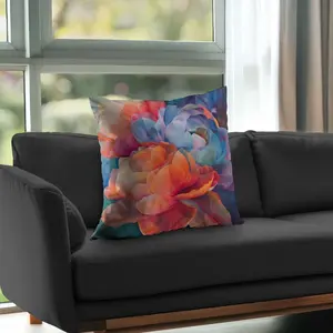 Begin Home Decor C1PT2626OC3I6E 26 x 26 in. Full of Color Red Poly Twill Throw Pillow - Decor Insert