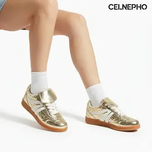 CELNEPHO Madrid Sneaker for Women Round Toe Lace up Fashion Tennis Shoes Platform Heel Comfortable Leisure Walking Shoes Easy Slip on for Sports Casual Events StepUp Styles