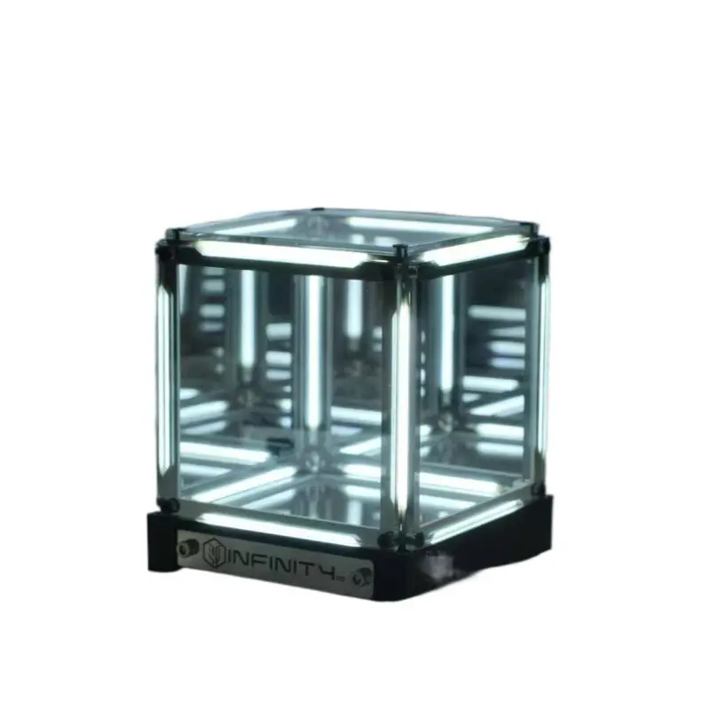 DIY Soldering Project Kit with Adjustable LED Night Light & Magic Cube Electronics - Suitable for Gamers Desk Decor, Soldering Practice for Beginners, Hobbyists, - Gift Box for Electronics Learning and Desk Decoration