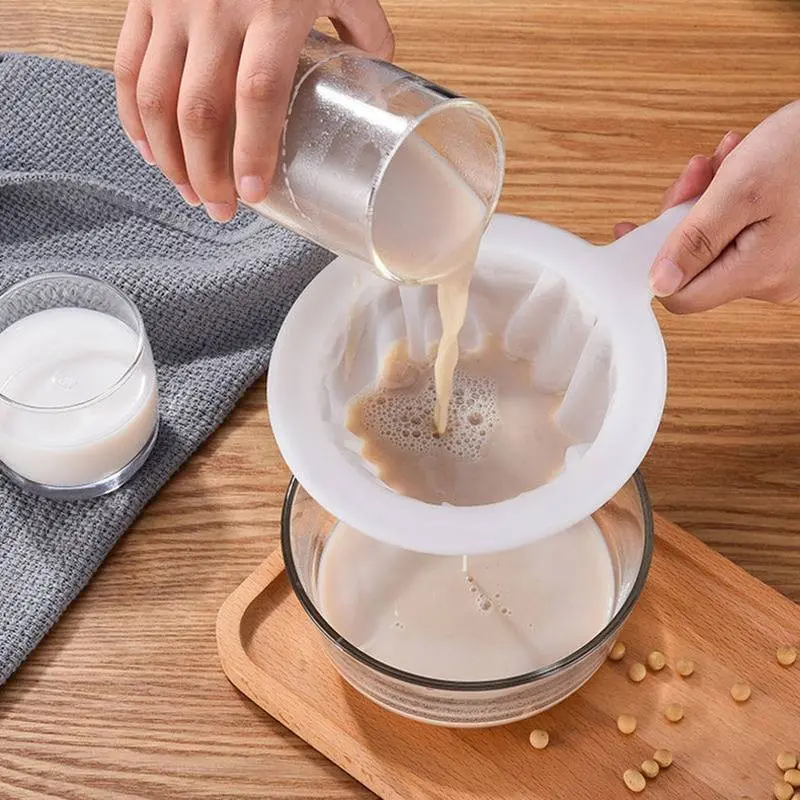 Kitchen Ultra Fine Mesh Filter, Portable Small Food Filter for Juices and Soy Milk, Essential Kitchen Tool, Easy to Clean