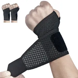 2 Pack Ultra-Thin Mesh Wrist Brace Adjustable Breathable Compression Wrist Support Unisex for Workouts Daily Use Carpal Tunnel Tendonitis Pain Relief
