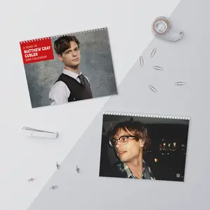 Criminal Minds 2026 Calendar with Spencer Reid Matthew Gray Gubler Character Poster TV Show Fan Gift Collectible Merchandise