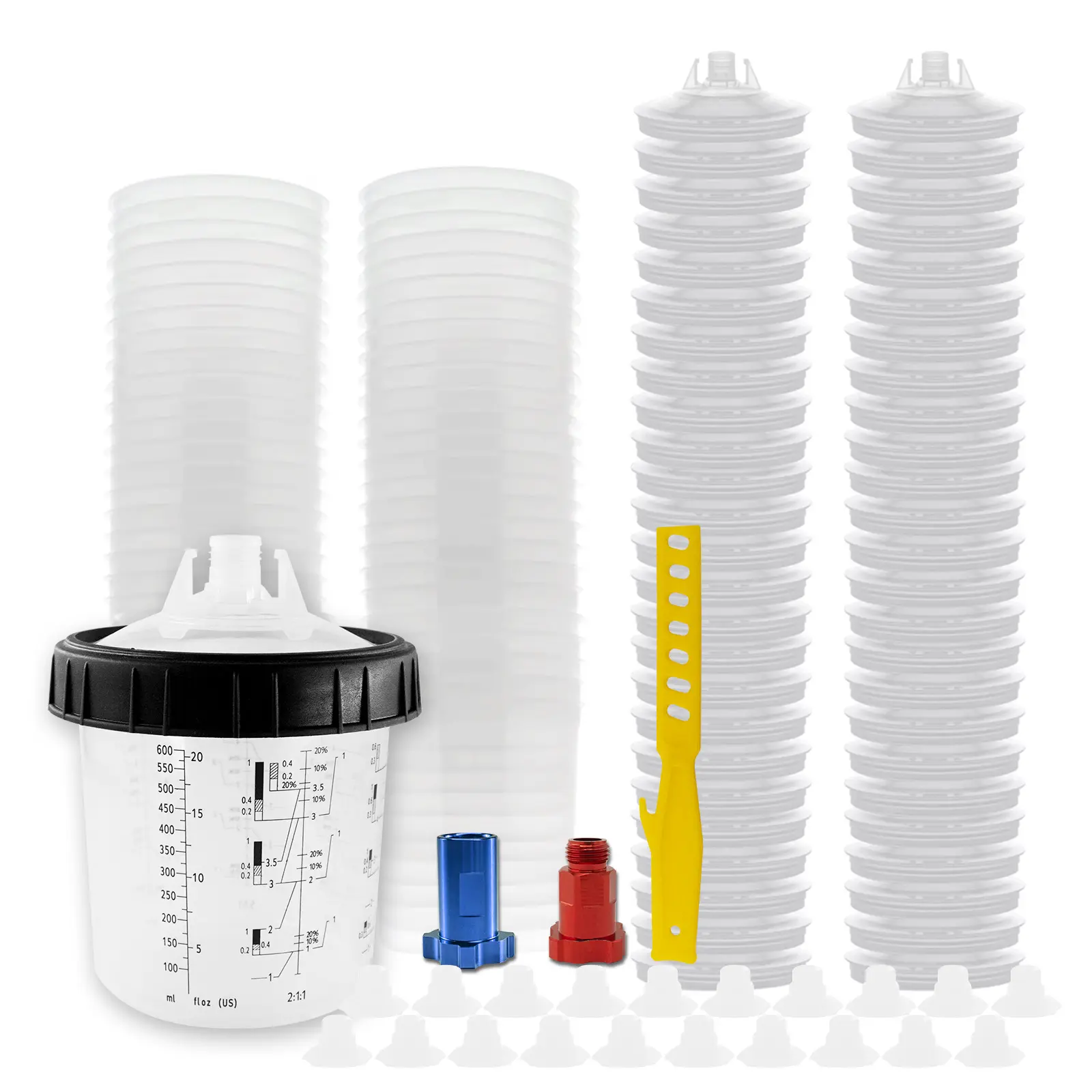 600ml outer cup, 50 inner cups & lids & kit