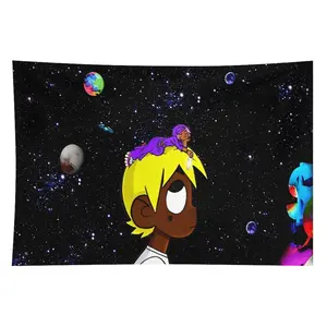 Hiphop Rapper Lil Uzi Album Cover Tapestry Flag, 40x60 in Canvas Wall Art, Lightweight Home Decor for Living Room