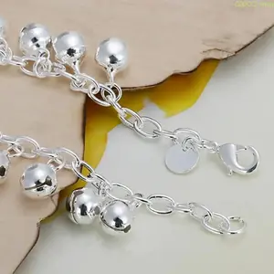 925 Sterling Silver Pendant Bracelet for Women, Elegant High-Quality Jewelry, Summer Style Wrist Accessory for Weddings, Parties & Daily Wear Gift