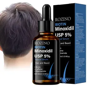 5% Biotin Minoxidil Topical Serum, Hair Strengthening Serum, Thicker Stronger Hair, Hair Growth Essence, Hair Growth Stimulator, Hair Care & Styling Product for Men & Women