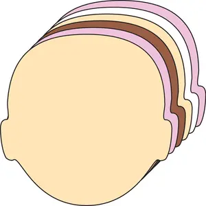 Large Multicultural Creative Foam Cut-Outs - Face