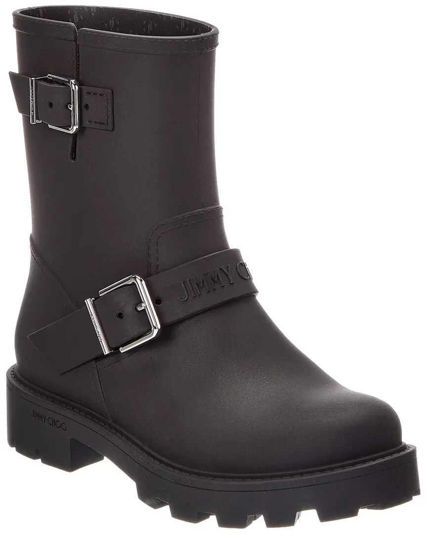 Jimmy Choo Biker Rubber Rain Boot