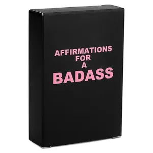 Affirmations for a Badass – 53 Bold Motivational Cards | Edgy Positive Affirmations to Boost Inspiration, Confidence & Resilience | Portable Self-Care Deck for Daily Motivation & Empowerment