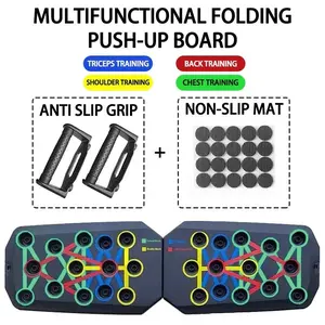 Portable Multifunctional Push-Up Board Set with Handles for Chest, Abdomen, Arms, and Back Training - Phone