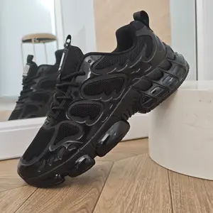 Men's Outdoor Sports Mesh Lace-Up Running Shoes, Breathable Comfortable Sports Shoes, Slip-Resistant Durable Running Shoes