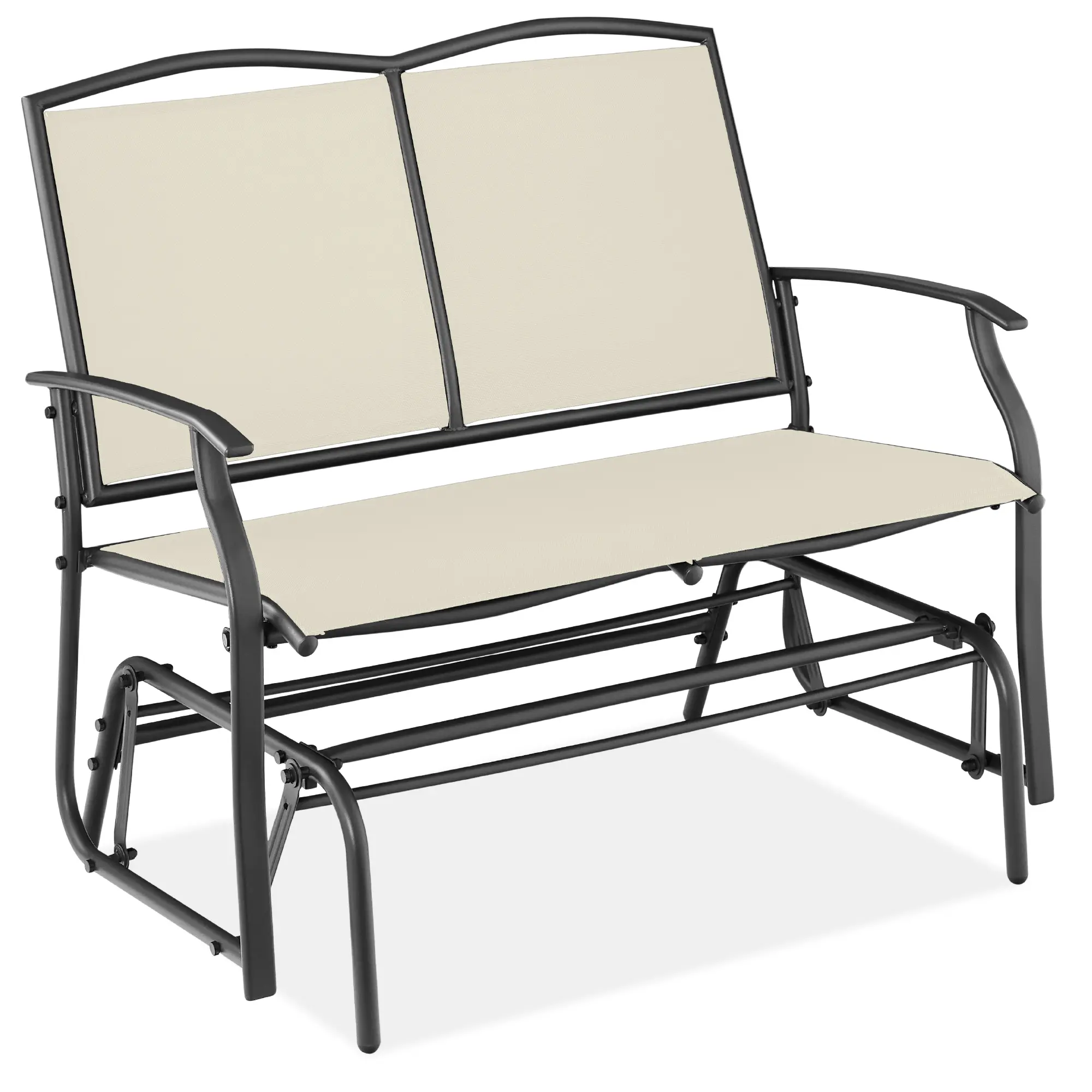 Best Choice Products 2-Person Outdoor Swing Glider, Steel Patio Loveseat, Bench Rocker w/ Armrests Best Choice Products 2-Person Outdoor Swing Glider, Steel Patio Loveseat, Bench Rocker w/ Armrests