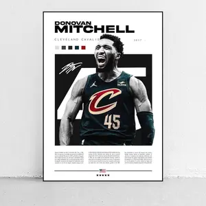 Donovan Mitchell Sports Poster,Poster Print,Gift Décor, Wall Art