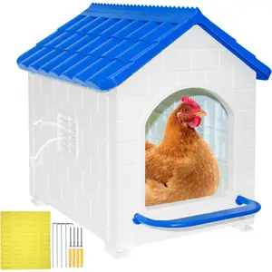 Chicken Nesting Box,  Plastic Chicken Coop with Washable Nesting Pad, Nesting Box for , Ducks, Rabbits and Poultry
