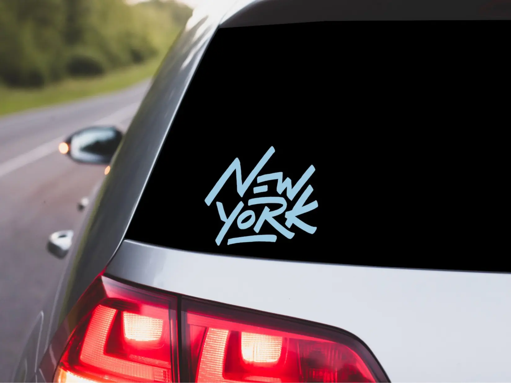 New York Car Decal, NYC Car Bumper Sticker Oracal Vinyl Decal