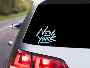 New York Car Decal, NYC Car Bumper Sticker Oracal Vinyl Decal