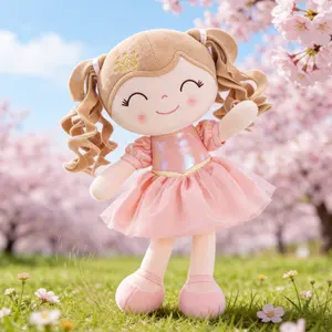 Gloveleya Princess Doll Best Birthday Gift for Little Girls, Soft Easter Gift Plush Toy, Adorable Cuddle Doll for Toddlers and Kids, Perfect Holiday Room Decor