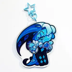 Shadow Milk Keychain, Cookie Run Kingdom Acrylic Keychain, Cute Bag Accessories, Collectable Keychains For Backpack, Bag, Great For Party Favors & Little Gifts!