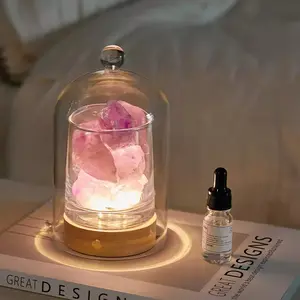 Diffusing stone flameless aromatherapy lamp, high-end long-lasting fragrance essential oil, birthday gift for men and women, bedroom decoration