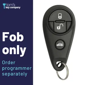 Brand New Aftermarket 4-Button Remote Fob with Lock, Unlock, Trunk, Panic for Select Subaru Vehicles (SUB-4B-MX-RMT)
