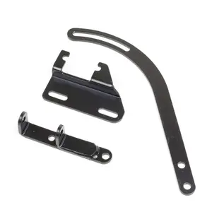 3Pcs Small Block Chevy Black SWP Short Water Pump Alternator Bracket Compatible With For 1955-1968 SBC Small Block Chevy 265 283 305 327 350 383 400 Drivers Side