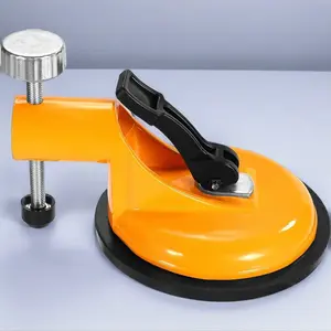 Granite Seam Leveling Tool with Vacuum Suction Cups – Adjustable Countertop Seam Setter for Marble, Quartz & Stone Slab Installation (Yellow)