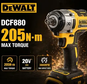 DEWALT DCF880 20V Brushless Impact Wrench – High Torque Ideal for Tire Replacement, Automotive Repair & Garage Workshop Tasks