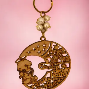 Mi Bautizo Wooden Angel Keychain Keepsake 12pcs