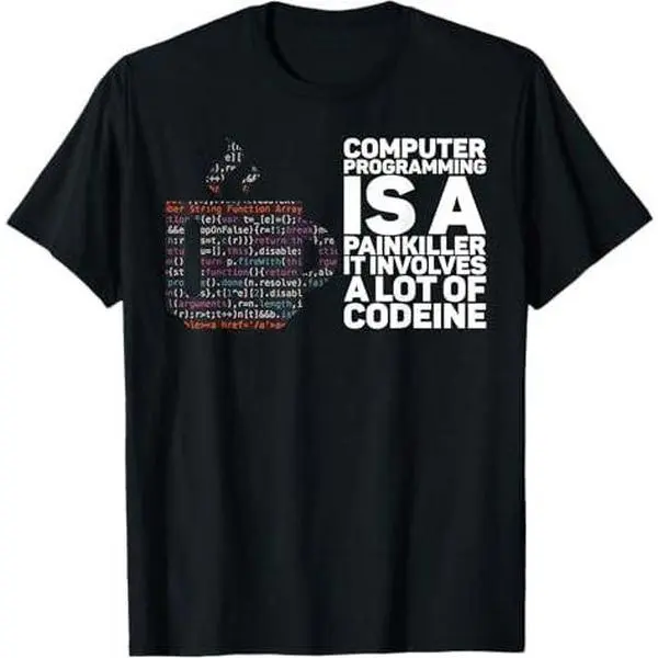 Computer Programming Is A Painkiller Coder T-Shirt