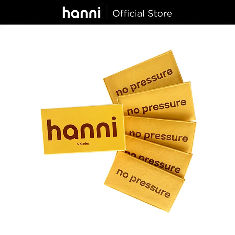 [Hanni Official] Swedish Stainless Steel Blades -  100% Recyclable, Eco-Friendly Double Edge Design for Efficient Shaving Razors Rechargeable