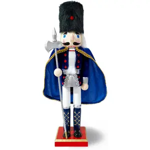 Caped Navy Blue Nutcracker