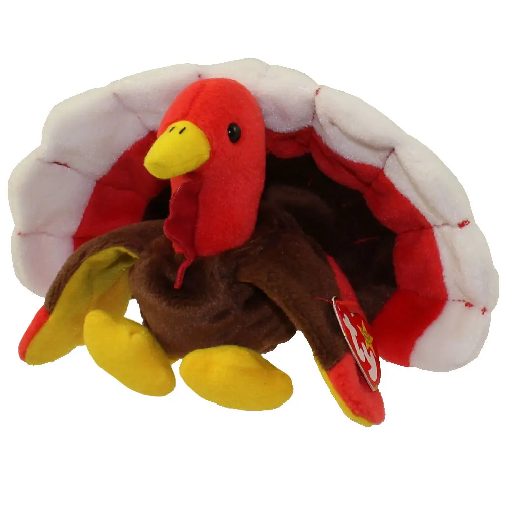 TY Beanie Baby - GOBBLES the Turkey (5.5 inch) (1996) MWMTs