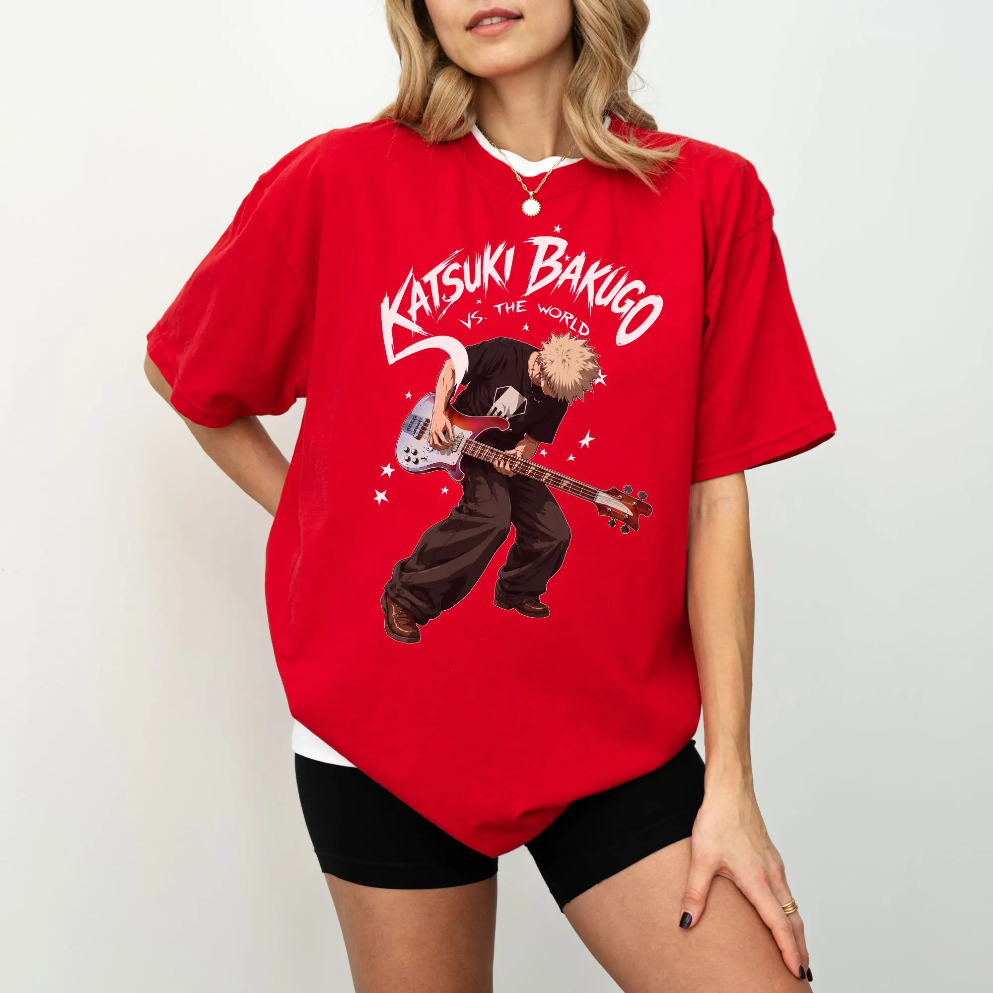 Bakugo vs The World MHA Vintage Graphic Shirt My Hero Legends Anime Manga Sweatshirt Hoodie Anime Fan Gifts
